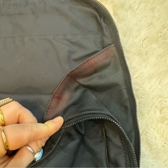 Chanel Logo Black Nylon & Leather Travel Ligne Document or Laptop Bag - Picture 6 of 7